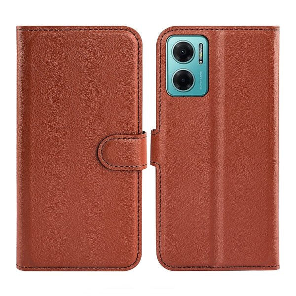 Xiaomi Redmi 10 Lompakkokotelo Jalustalla Ruskea