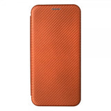 Xiaomi Redmi 10 suojakotelo hiilikuitukuvioitu ruskea