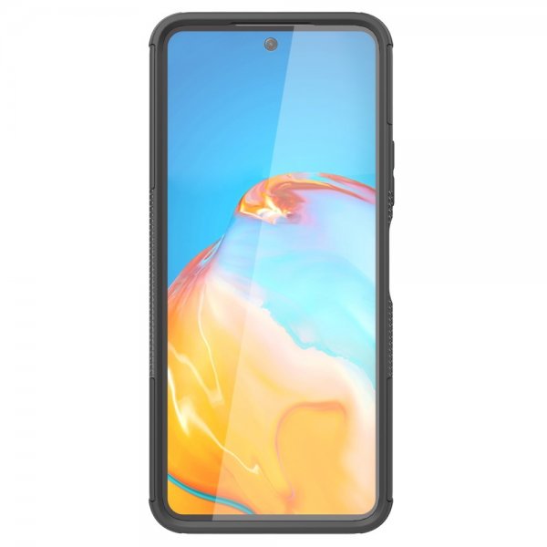 Xiaomi Redmi 12 Kuoret Rengaskuvio Jalustatoiminto Musta