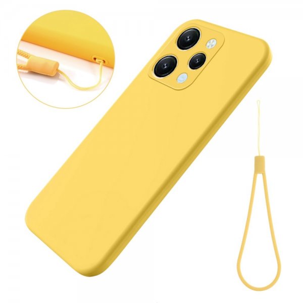 Xiaomi Redmi 12 Kuoret Strap Silikon Keltainen