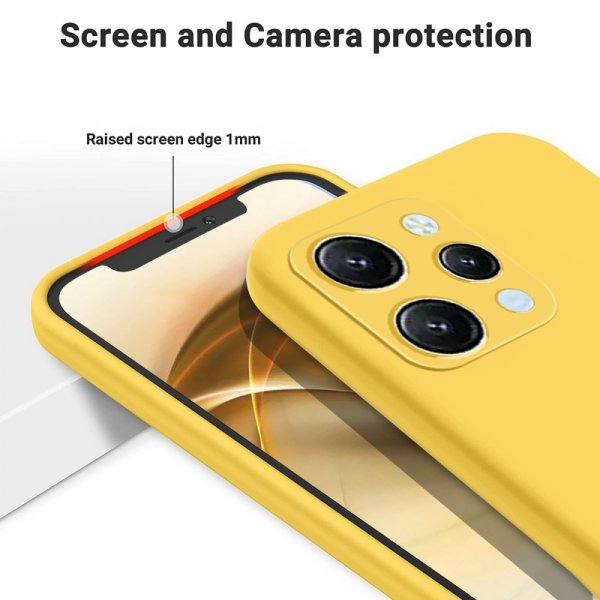 Xiaomi Redmi 12 Kuoret Strap Silikon Keltainen