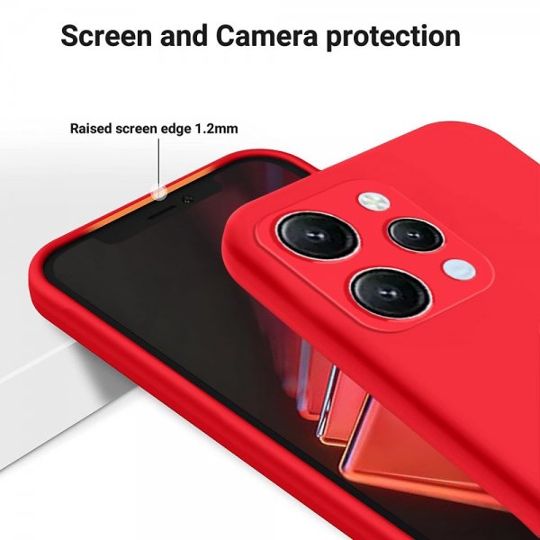 Xiaomi Redmi 12 Kuoret hihnalla Silikoni Punainen