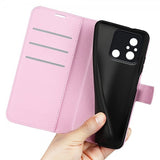 Xiaomi Redmi 12C Litsi Nahkainen Suojakotelo Rosa