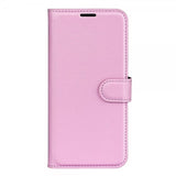 Xiaomi Redmi 12C Litsi Nahkainen Suojakotelo Rosa