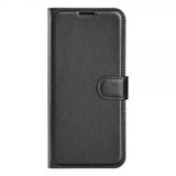 Xiaomi Redmi 12C Litsi Nahka Suojakuori Musta