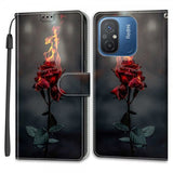 Xiaomi Redmi 12C Kotelo Motiiivi Palava Ruusu