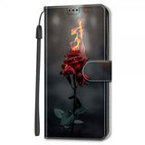 Xiaomi Redmi 12C Kotelo Motiiivi Palava Ruusu