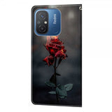 Xiaomi Redmi 12C Kotelo Motiiivi Palava Ruusu