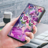 Xiaomi Redmi 12C Kotelo Perhoset ja Kukat -kuviolla