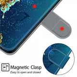 Xiaomi Redmi 12C Kotelo Kuviollinen Glitter Perhoset