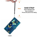 Xiaomi Redmi 12C Kotelo Kuviollinen Glitter Perhoset