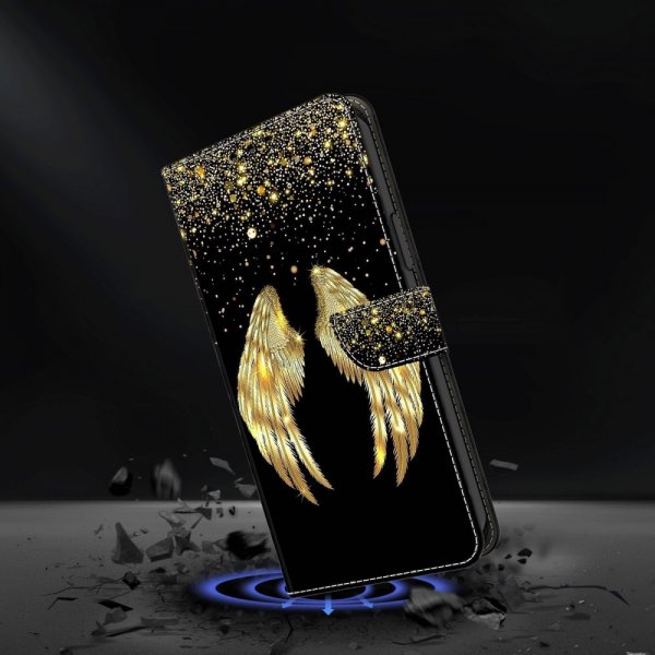 Xiaomi Redmi 12C Kotelo Kultasiipi-kuvio