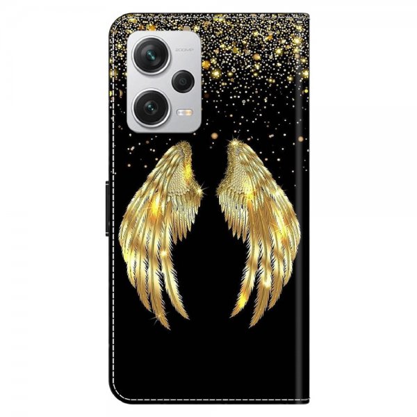 Xiaomi Redmi 12C Kotelo Kultasiipi-kuvio