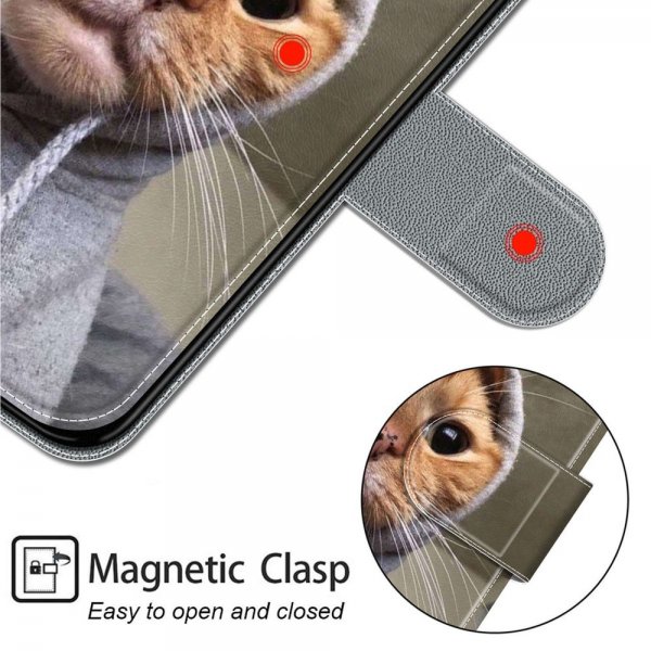 Xiaomi Redmi 12C Kotelo Kuva Kissa neuleessa