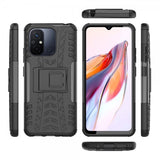 Xiaomi Redmi 12C Kuori Rengaskuvio Jalustatoiminto Musta