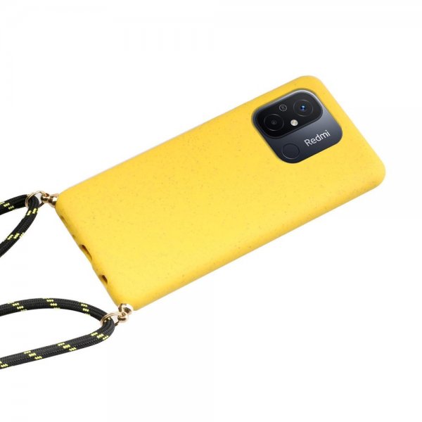 Xiaomi Redmi 12C Kuori Vehnäntähkä oljilla hihna keltainen