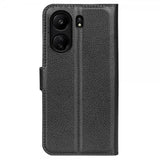 Xiaomi Redmi 13C Suojakuori Litchi Musta