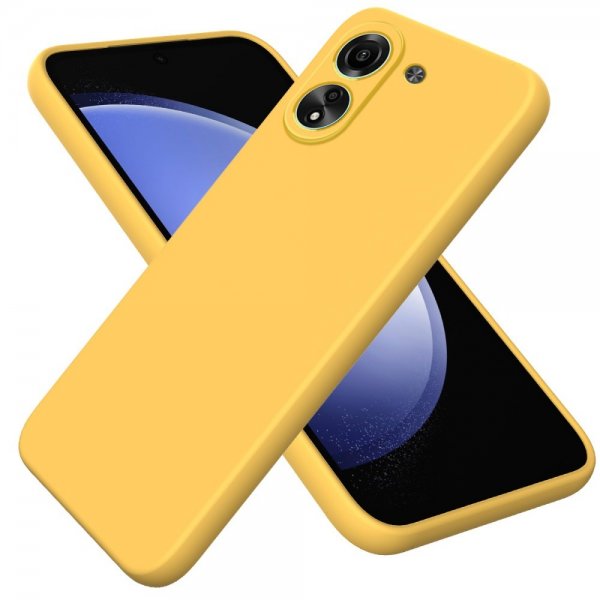 Xiaomi Redmi 13C Kuori hihnalla Silikoni Keltainen