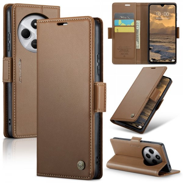 CaseMe Xiaomi Redmi 14C Kotelo 023 Series Ruskea