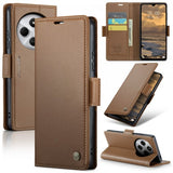 CaseMe Xiaomi Redmi 14C Kotelo 023 Series Ruskea