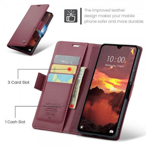 CaseMe Xiaomi Redmi 14C Fodral 023-sarja Punainen