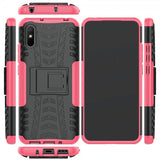 Xiaomi Redmi 9A -kuori, rengaskuvio, jalustatoiminto, magenta