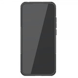 Xiaomi Redmi 9A Kuori Rengaskuvio Jalustatoiminnolla Musta