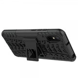 Xiaomi Redmi 9A Kuori Rengaskuvio Jalustatoiminnolla Musta