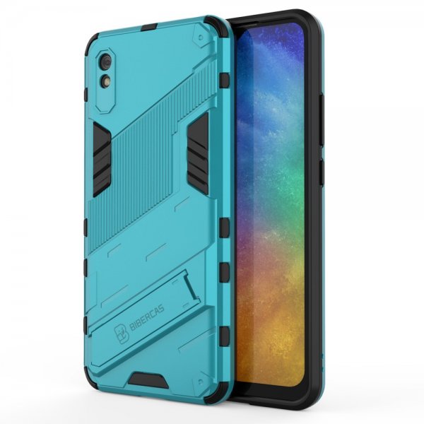 Xiaomi Redmi 9A suojakuori jalustalla, sininen