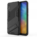 Xiaomi Redmi 9A -suojakuori jalustalla, musta