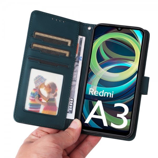 Betopnice Xiaomi Redmi A3 -kotelo irrotettavalla kuorella 005 Sininen