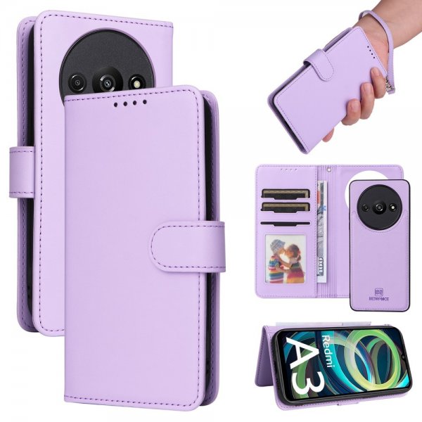 Betopnice Xiaomi Redmi A3 suojakotelo irrotettavalla kuorella 005 Lila