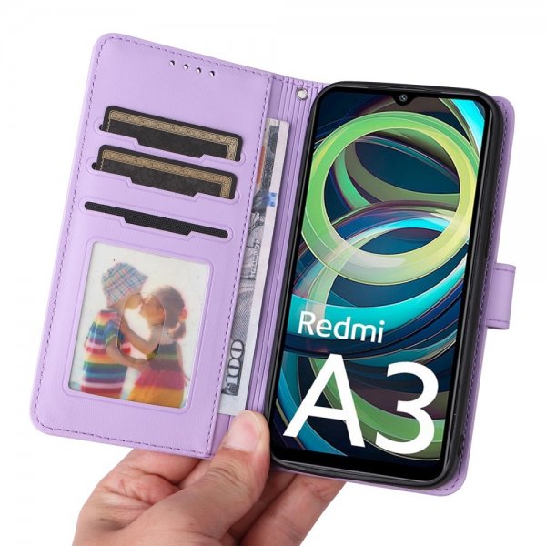 Betopnice Xiaomi Redmi A3 suojakotelo irrotettavalla kuorella 005 Lila