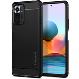 Spigen Xiaomi Redmi Note 10 Pro Suojakuori Rugged Armor Mattamusta