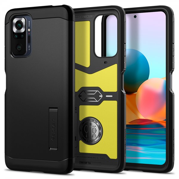 Spigen Xiaomi Redmi Note 10 Pro Tough Armor Musta Kuori