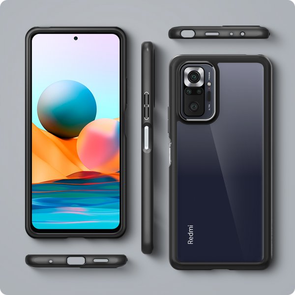 Spigen Xiaomi Redmi Note 10 Pro Suojakuori Ultra Hybrid Matte Black
