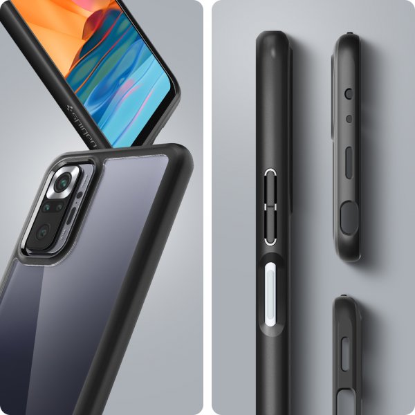 Spigen Xiaomi Redmi Note 10 Pro Suojakuori Ultra Hybrid Matte Black