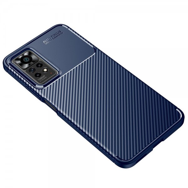 Xiaomi Redmi Note 11 Pro Kuori Hiilikuitutekstuuri Sininen