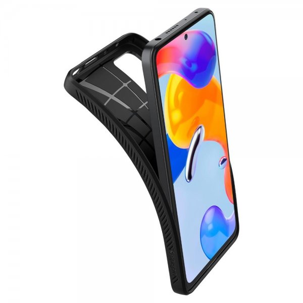 Spigen Xiaomi Redmi Note 11 Pro -kuori Liquid Air Matte Black