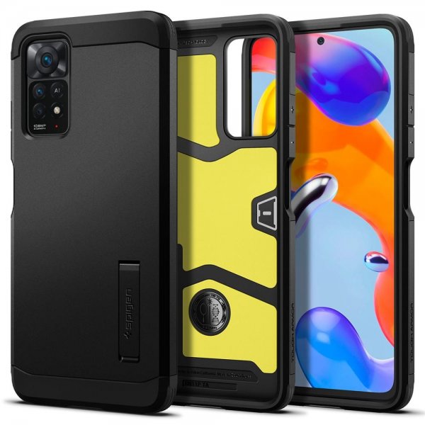 Spigen Xiaomi Redmi Note 11 Pro Kuori Tough Armor Musta