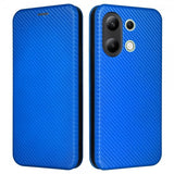 Xiaomi Redmi Note 13 4G -hiilikuitutekstuurisuojakuori, sininen