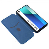 Xiaomi Redmi Note 13 4G -hiilikuitutekstuurisuojakuori, sininen