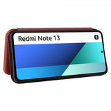Xiaomi Redmi Note 13 4G Suojakotelo Hiilikuitukuvioitu Ruskea