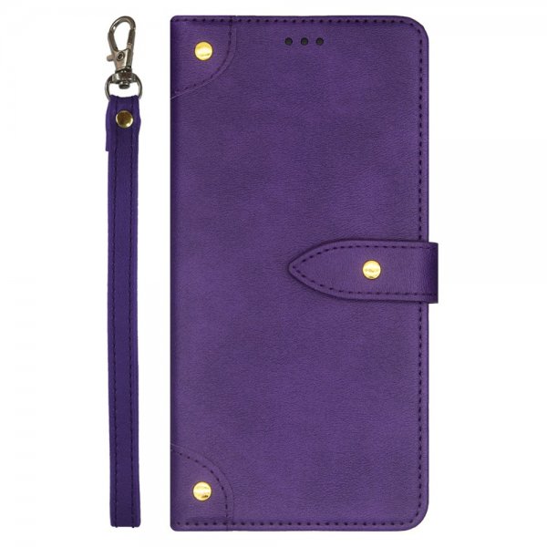 Xiaomi Redmi Note 13 4G -kotelo rannehihnalla, violetti