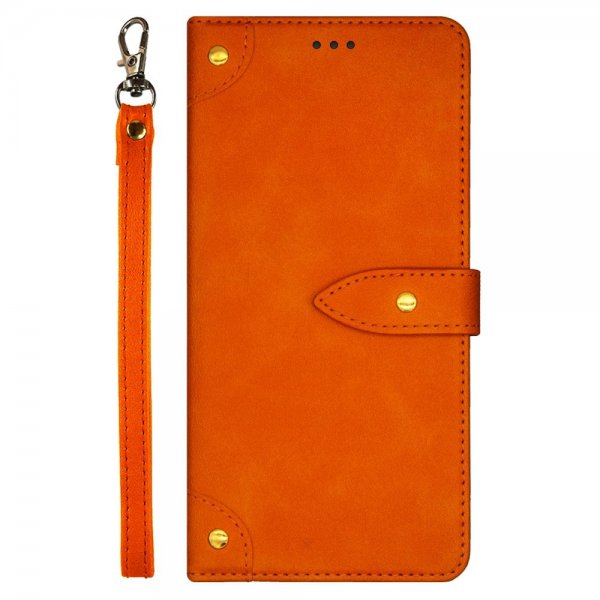 Xiaomi Redmi Note 13 4G Kotelo hihnalla oranssi