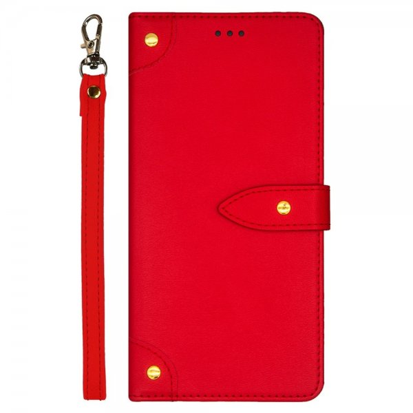 Xiaomi Redmi Note 13 4G -kotelo, hihna, punainen