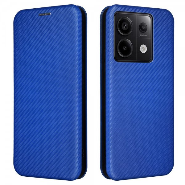 Xiaomi Redmi Note 13 5G Kotelo Hiilikuitutekstuuri Sininen