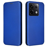 Xiaomi Redmi Note 13 5G Kotelo Hiilikuitutekstuuri Sininen