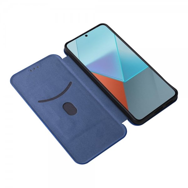 Xiaomi Redmi Note 13 5G Kotelo Hiilikuitutekstuuri Sininen