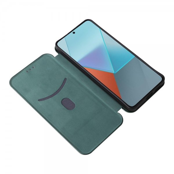 Xiaomi Redmi Note 13 5G Kotelo Hiilikuitukuvio Vihreä